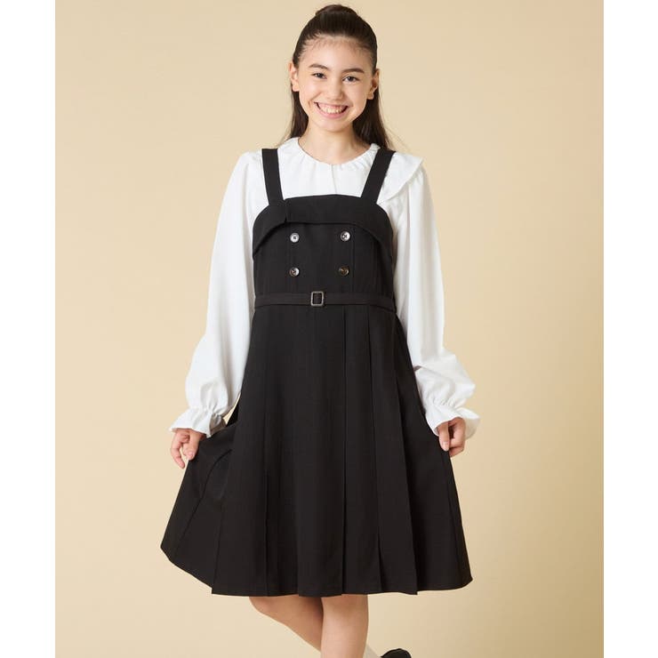 ブラック | [130-160]プリーツベアジャンスカ | a.v.v【KIDS】