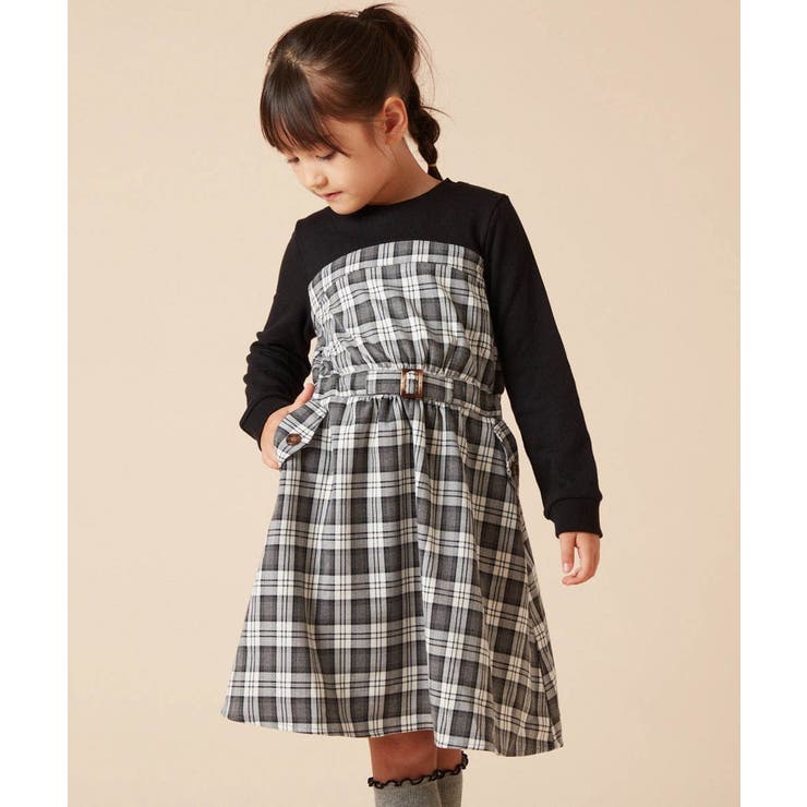 [100-130]トレーナードッキングワンピース | a.v.v【KIDS】 | 詳細画像10 