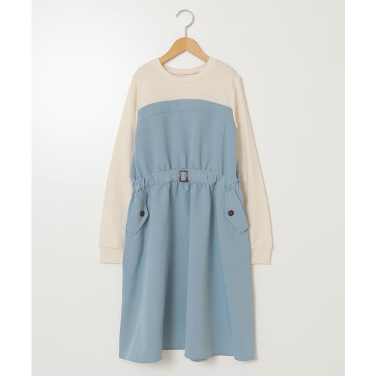 [100-130]トレーナードッキングワンピース | a.v.v【KIDS】 | 詳細画像2 