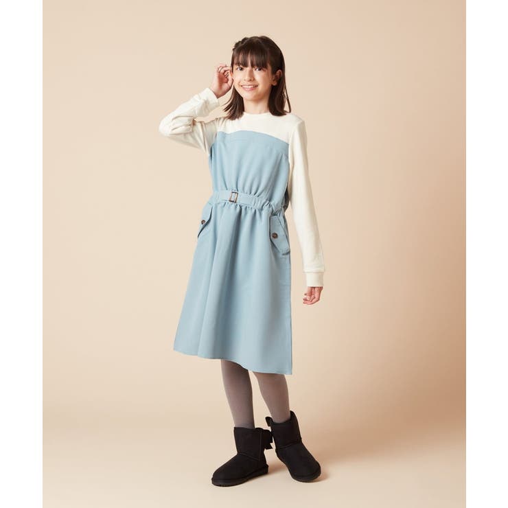 [100-130]トレーナードッキングワンピース | a.v.v【KIDS】 | 詳細画像22 