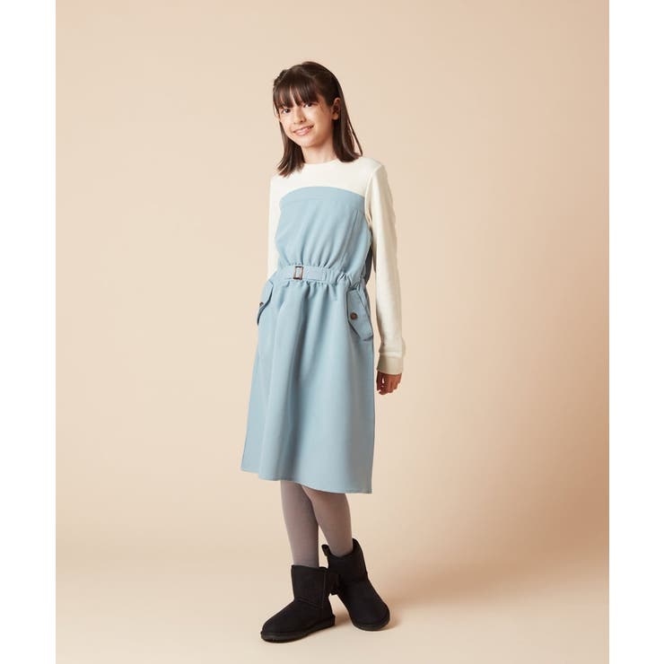 [100-130]トレーナードッキングワンピース | a.v.v【KIDS】 | 詳細画像24 