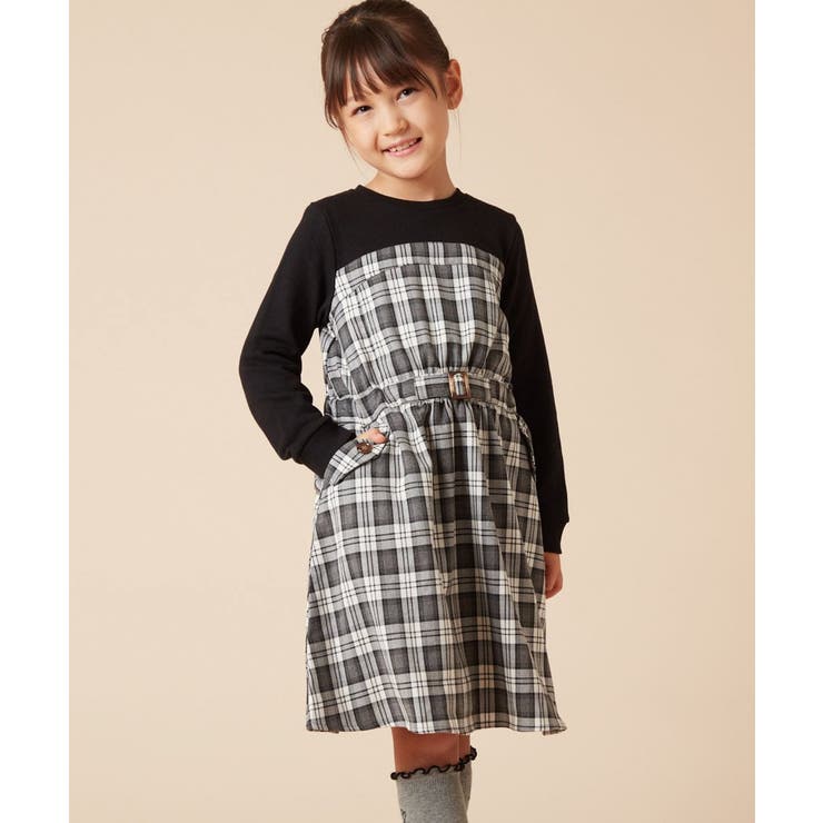 [100-130]トレーナードッキングワンピース | a.v.v【KIDS】 | 詳細画像8 