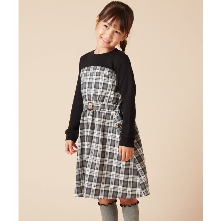 [100-130]トレーナードッキングワンピース | a.v.v【KIDS】 | 詳細画像9 