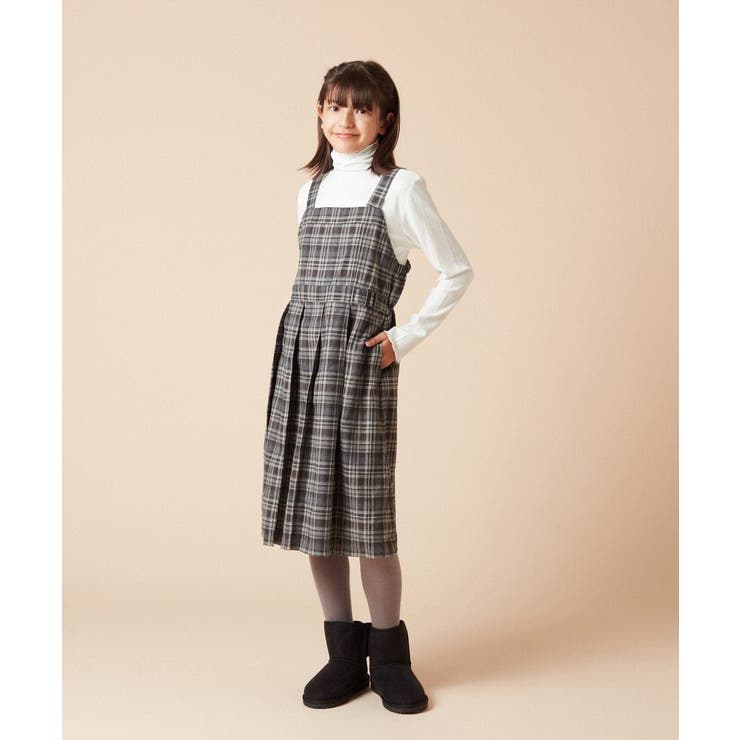 [120-130]スクエアネックプリーツジャンスカ | a.v.v【KIDS】 | 詳細画像34 