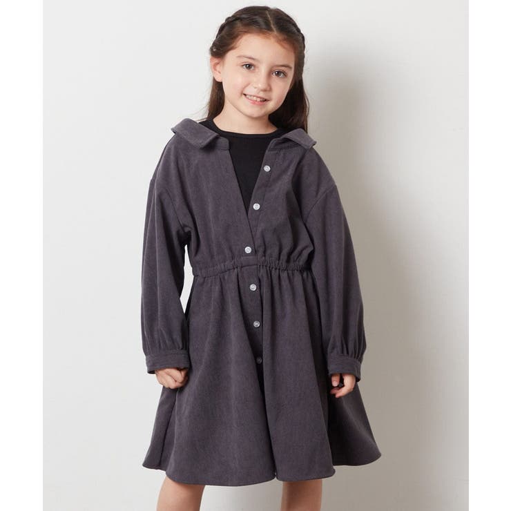 [100-130]レイヤードシャツワンピース | a.v.v【KIDS】 | 詳細画像1 