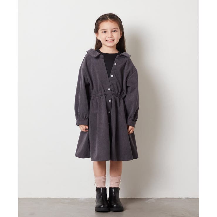 [100-130]レイヤードシャツワンピース | a.v.v【KIDS】 | 詳細画像11 