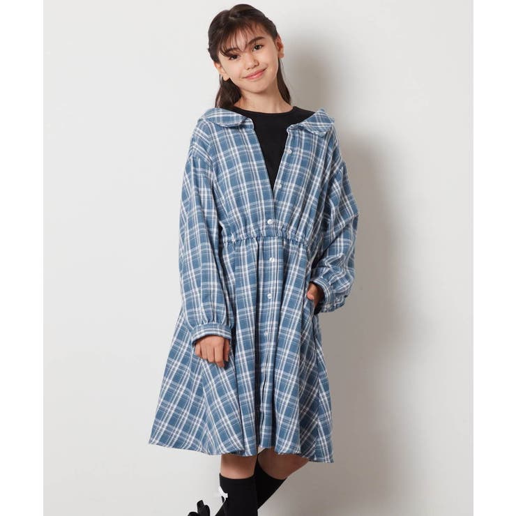 [100-130]レイヤードシャツワンピース | a.v.v【KIDS】 | 詳細画像19 