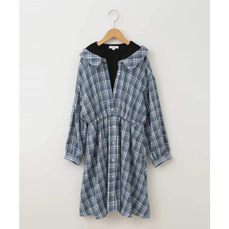 [100-130]レイヤードシャツワンピース | a.v.v【KIDS】 | 詳細画像2 