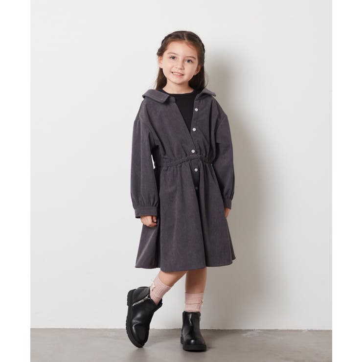 [140-150]レイヤードシャツワンピース | a.v.v【KIDS】 | 詳細画像12 