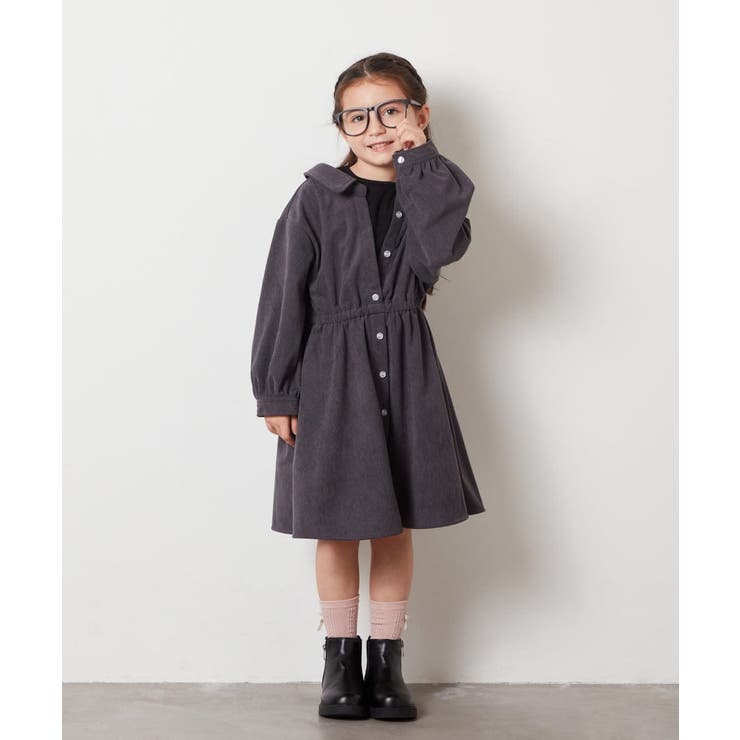 [140-150]レイヤードシャツワンピース | a.v.v【KIDS】 | 詳細画像17 