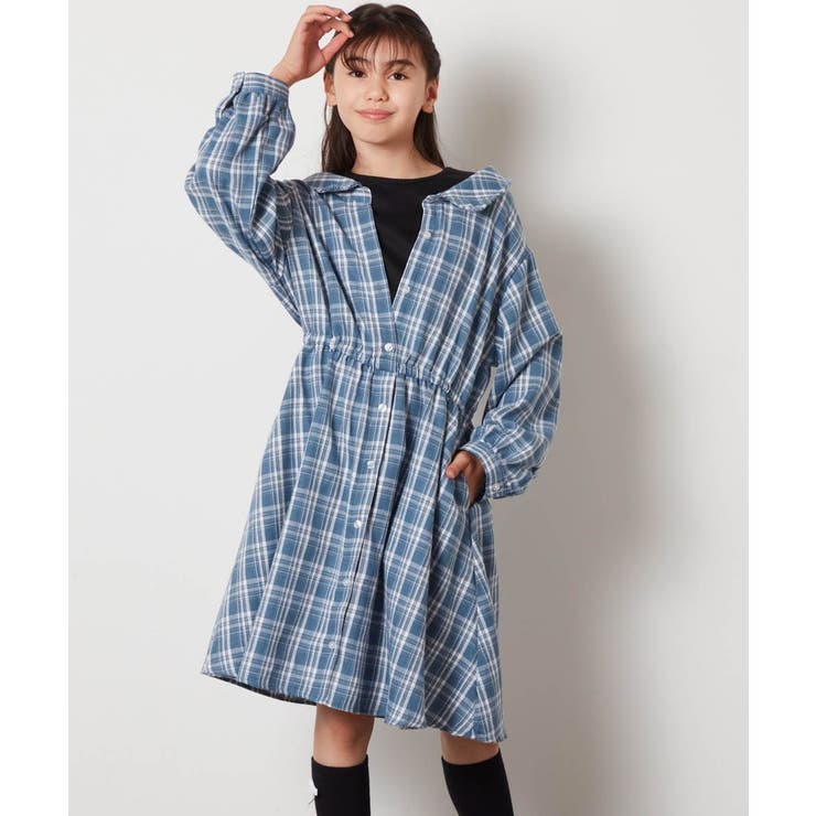 [140-150]レイヤードシャツワンピース | a.v.v【KIDS】 | 詳細画像22 