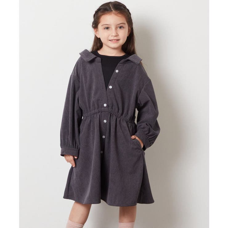 [140-150]レイヤードシャツワンピース | a.v.v【KIDS】 | 詳細画像9 