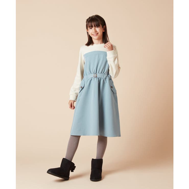 160]トレーナードッキングワンピース[品番：ITKW0018778]｜a.v.v【KIDS