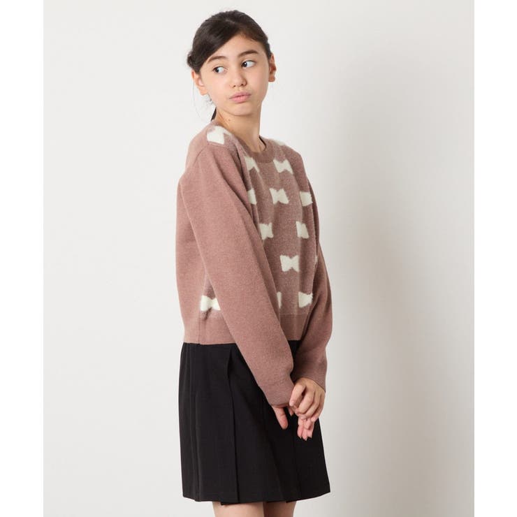 リボンジャガードニット | a.v.v【KIDS】 | 詳細画像12 