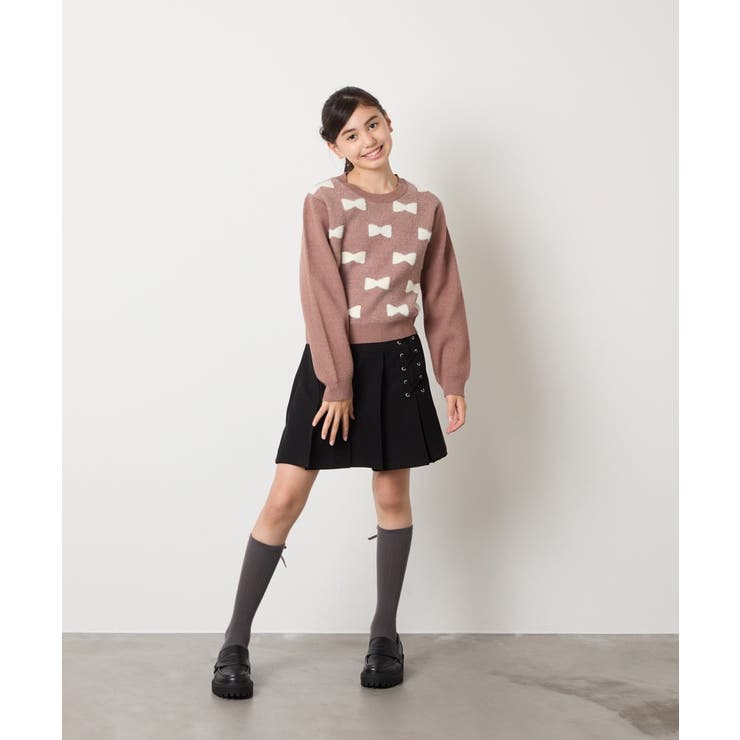 リボンジャガードニット | a.v.v【KIDS】 | 詳細画像19 