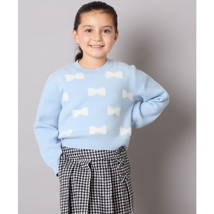 リボンジャガードニット | a.v.v【KIDS】 | 詳細画像2 