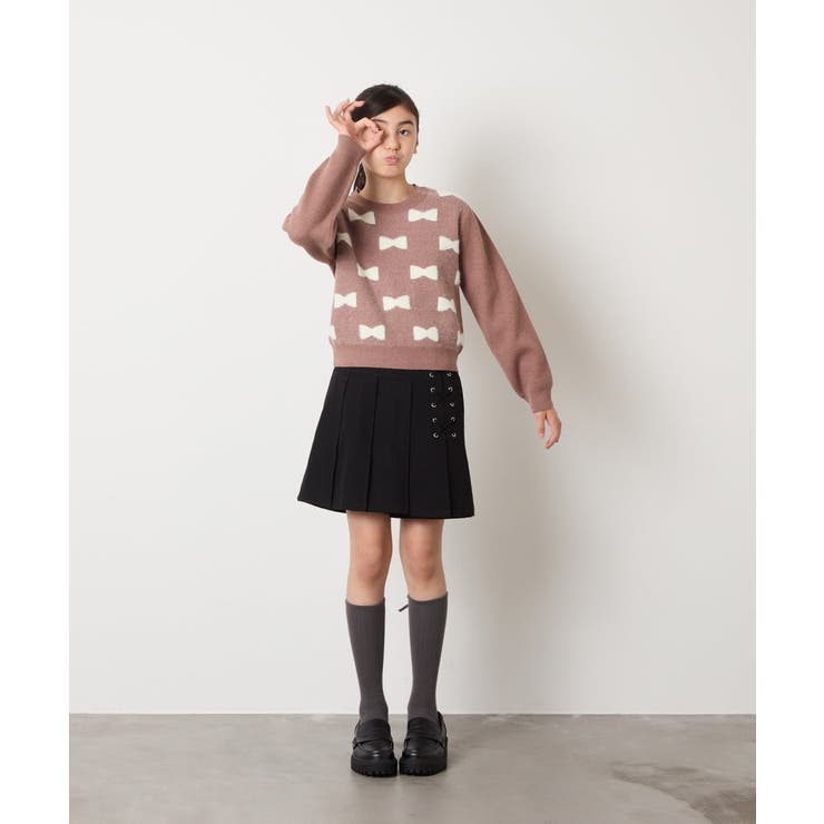 リボンジャガードニット | a.v.v【KIDS】 | 詳細画像20 