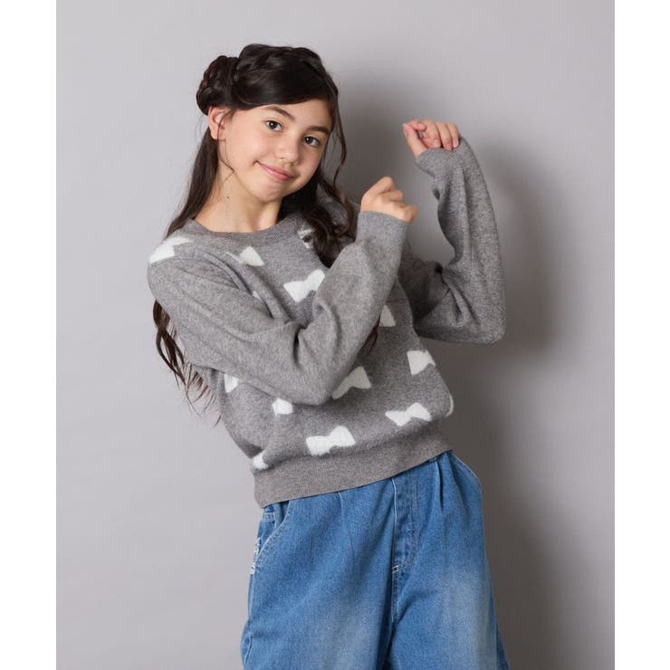 リボンジャガードニット | a.v.v【KIDS】 | 詳細画像21 