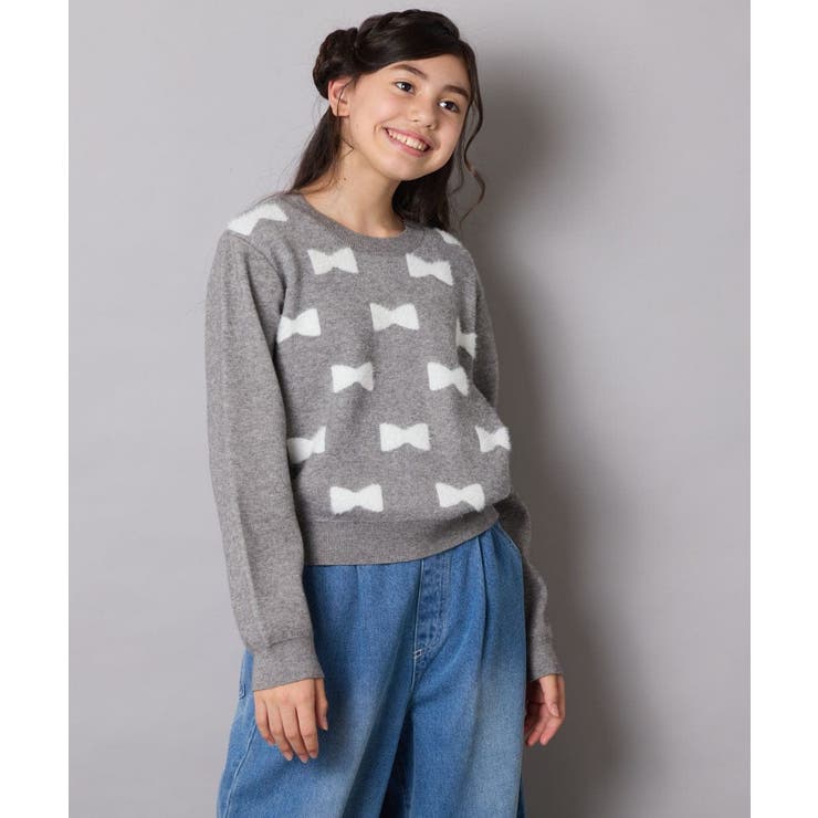 リボンジャガードニット | a.v.v【KIDS】 | 詳細画像22 