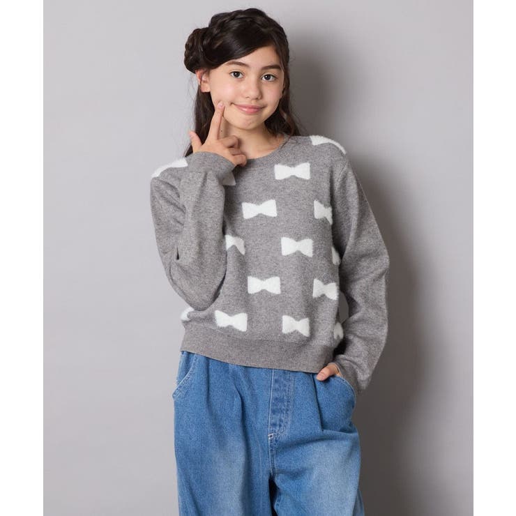 リボンジャガードニット | a.v.v【KIDS】 | 詳細画像23 