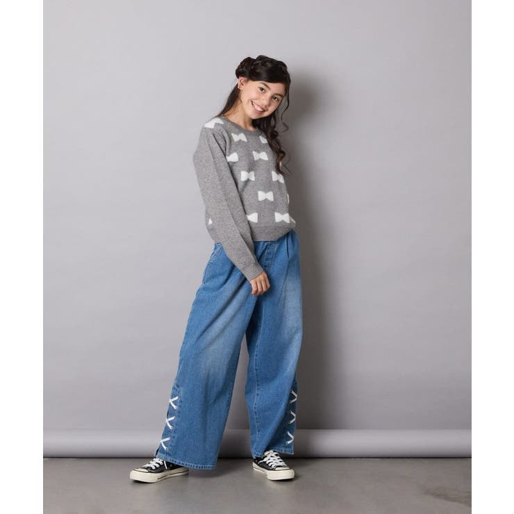 リボンジャガードニット | a.v.v【KIDS】 | 詳細画像27 