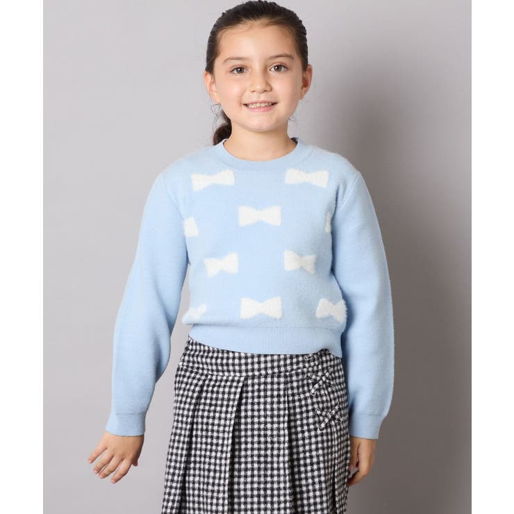 リボンジャガードニット | a.v.v【KIDS】 | 詳細画像3 