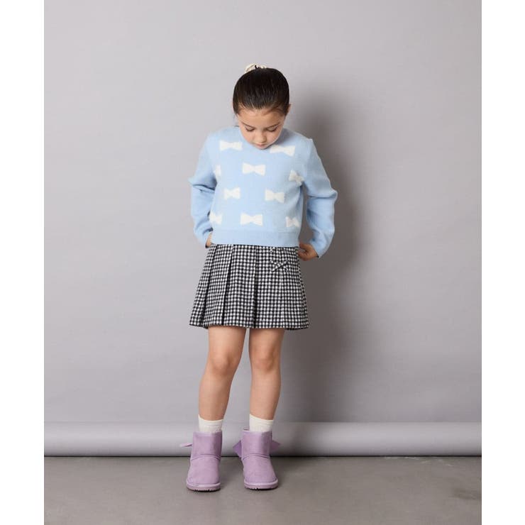 リボンジャガードニット | a.v.v【KIDS】 | 詳細画像4 