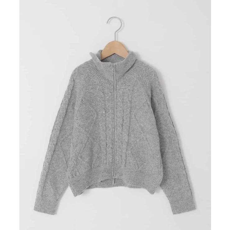 [130-160]【ダブルジップ/クロップド丈】ジップアップケーブルニット | a.v.v【KIDS】 | 詳細画像40 