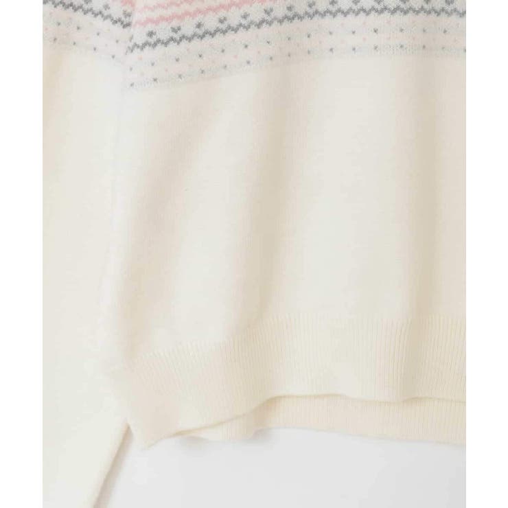 [120-160]【おうちで洗える】ふわもちノルディックニット | a.v.v【KIDS】 | 詳細画像10 