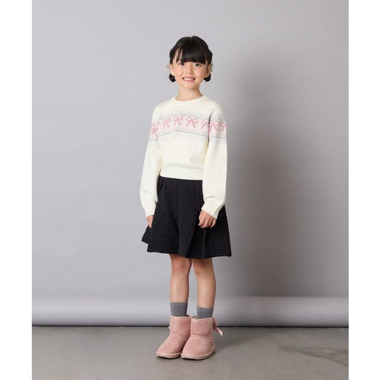 [120-160]【おうちで洗える】ふわもちノルディックニット | a.v.v【KIDS】 | 詳細画像11 