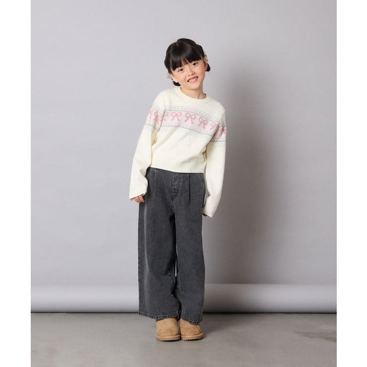 [120-160]【おうちで洗える】ふわもちノルディックニット | a.v.v【KIDS】 | 詳細画像21 