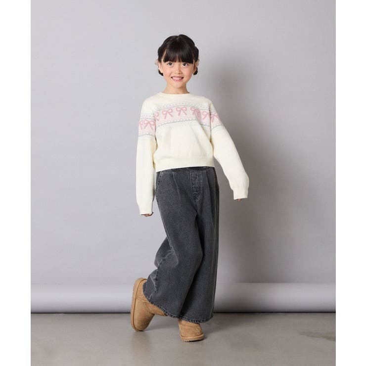 [120-160]【おうちで洗える】ふわもちノルディックニット | a.v.v【KIDS】 | 詳細画像22 