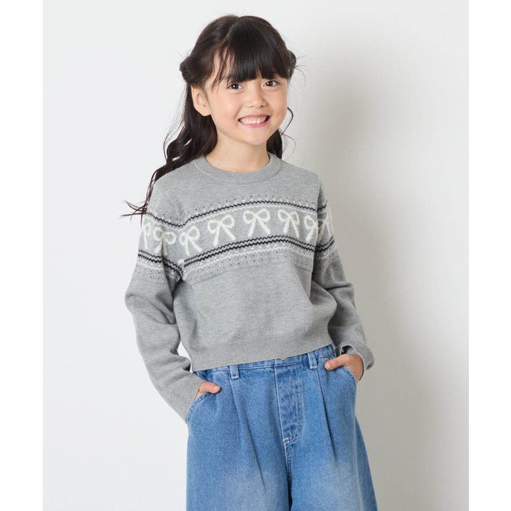 [120-160]【おうちで洗える】ふわもちノルディックニット | a.v.v【KIDS】 | 詳細画像31 