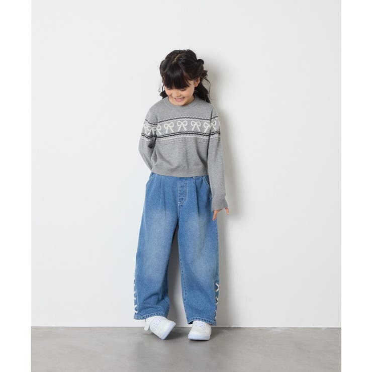 [120-160]【おうちで洗える】ふわもちノルディックニット | a.v.v【KIDS】 | 詳細画像32 