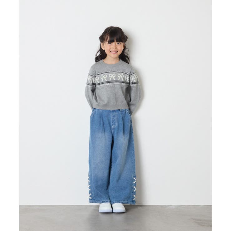 [120-160]【おうちで洗える】ふわもちノルディックニット | a.v.v【KIDS】 | 詳細画像33 