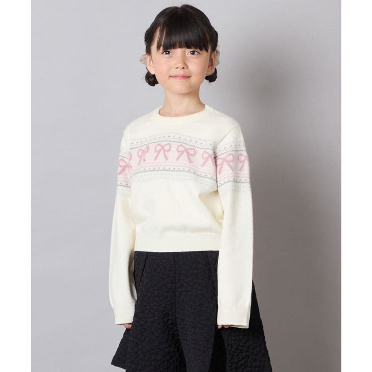 [120-160]【おうちで洗える】ふわもちノルディックニット | a.v.v【KIDS】 | 詳細画像5 