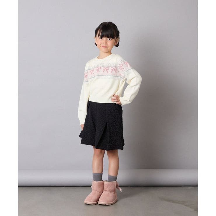 [120-160]【おうちで洗える】ふわもちノルディックニット | a.v.v【KIDS】 | 詳細画像8 