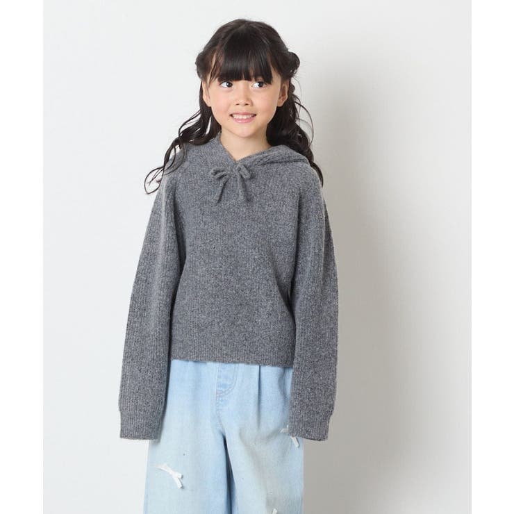 [120-160]【おうちで洗える】とろふわニットパーカー | a.v.v【KIDS】 | 詳細画像16 