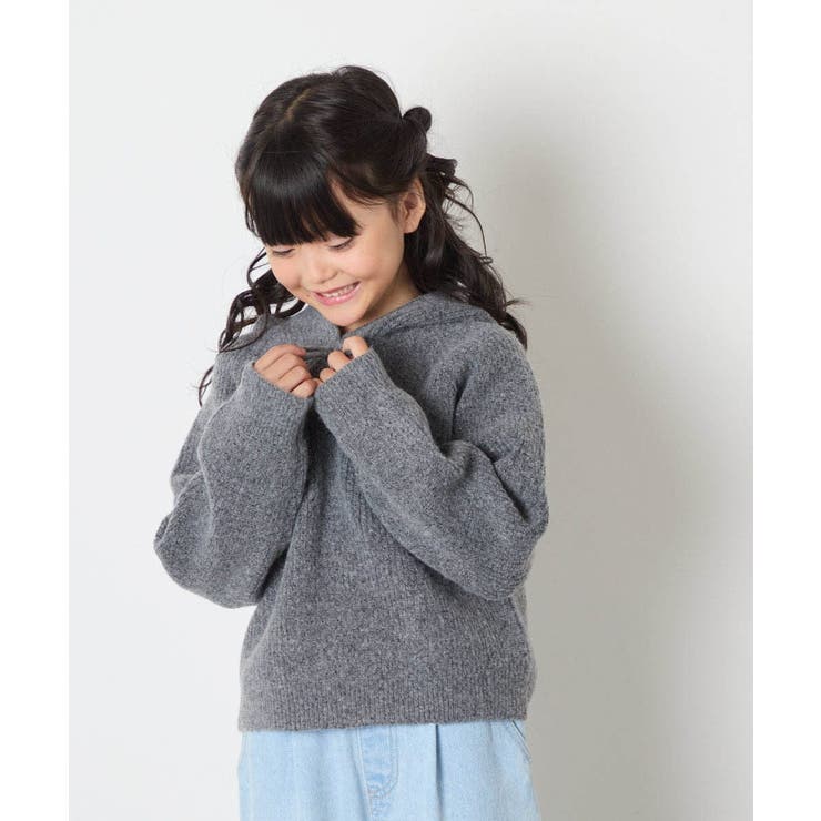 [120-160]【おうちで洗える】とろふわニットパーカー | a.v.v【KIDS】 | 詳細画像18 