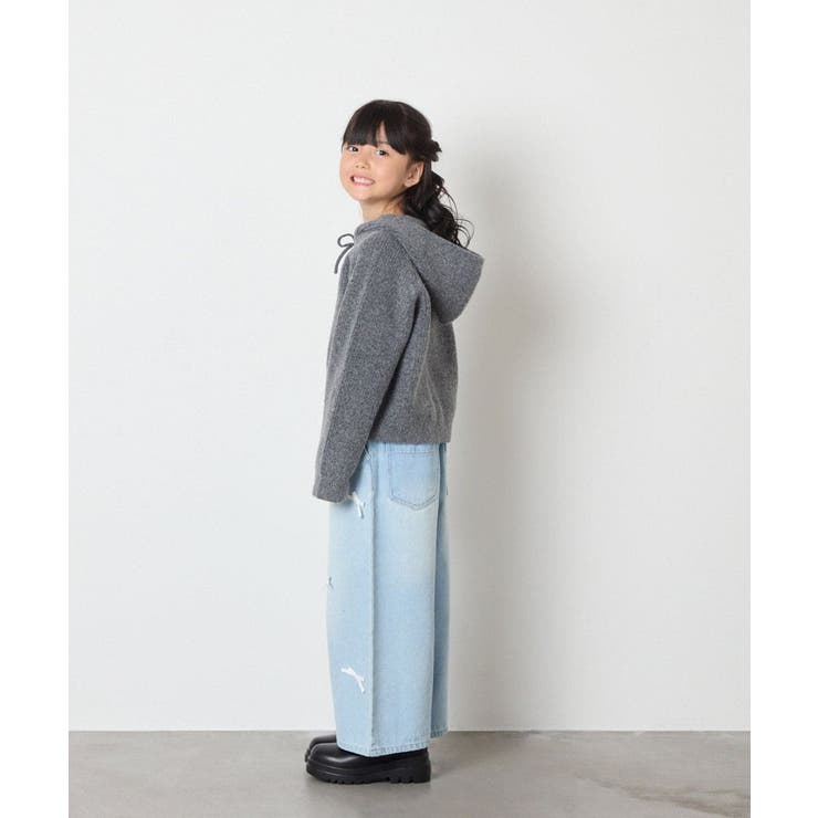 [120-160]【おうちで洗える】とろふわニットパーカー | a.v.v【KIDS】 | 詳細画像26 