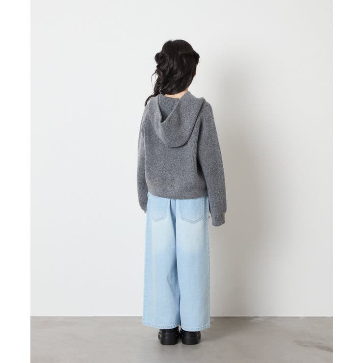 [120-160]【おうちで洗える】とろふわニットパーカー | a.v.v【KIDS】 | 詳細画像27 