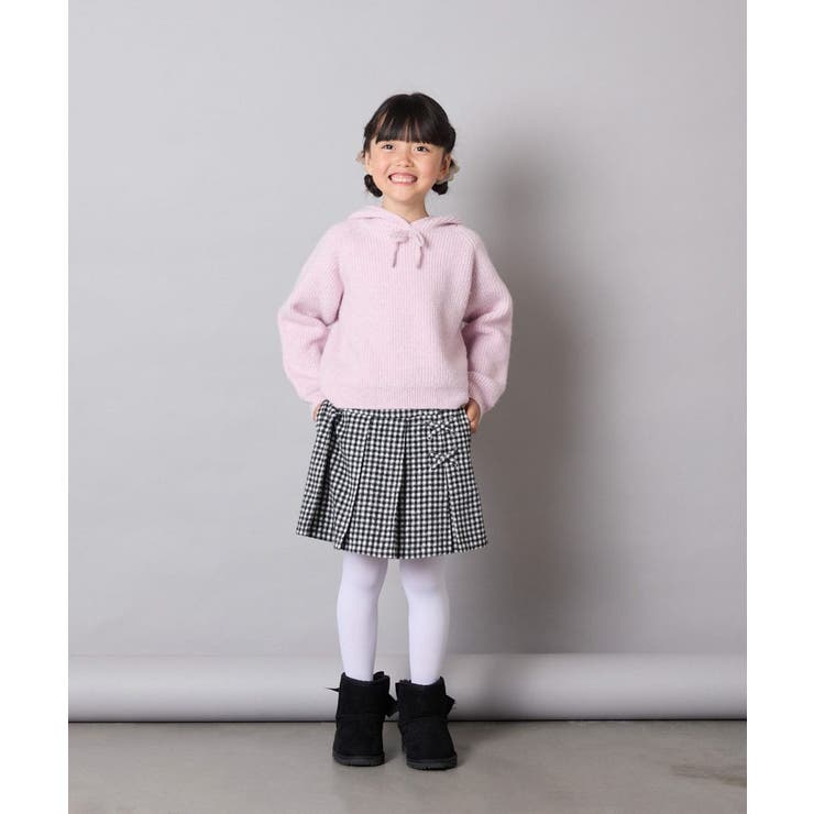 [120-160]【おうちで洗える】とろふわニットパーカー | a.v.v【KIDS】 | 詳細画像7 