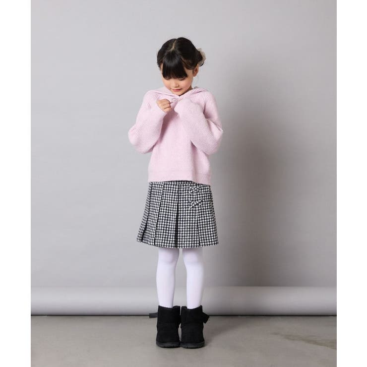 [120-160]【おうちで洗える】とろふわニットパーカー | a.v.v【KIDS】 | 詳細画像8 