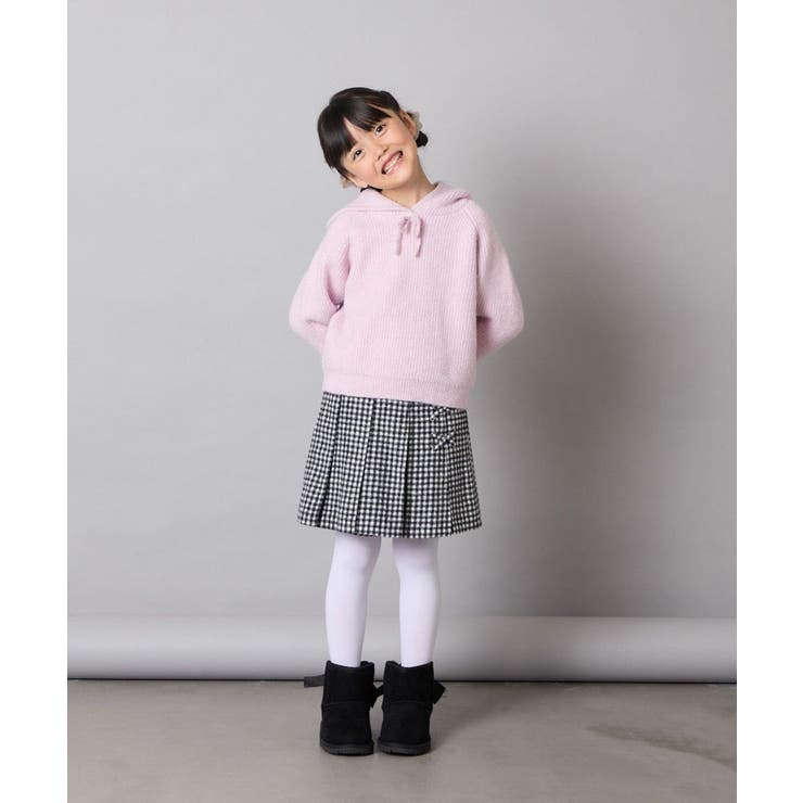 [120-160]【おうちで洗える】とろふわニットパーカー | a.v.v【KIDS】 | 詳細画像9 