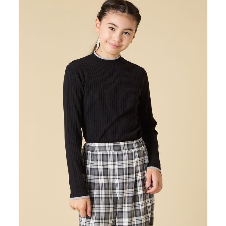 [130-160]配色プチハイリブニット | a.v.v【KIDS】 | 詳細画像14 