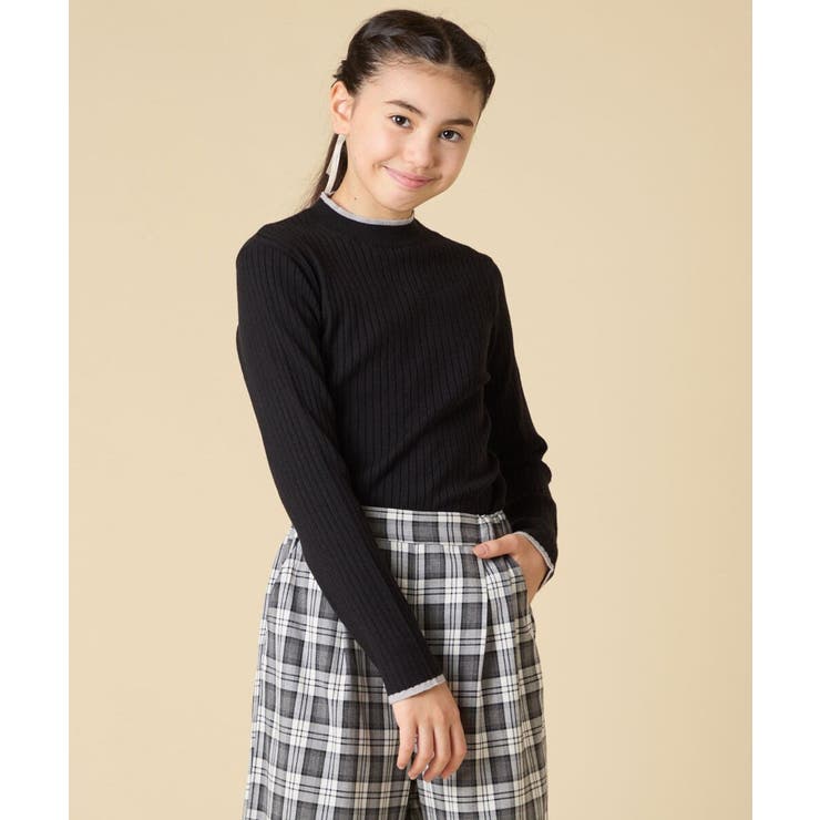 [130-160]配色プチハイリブニット | a.v.v【KIDS】 | 詳細画像15 