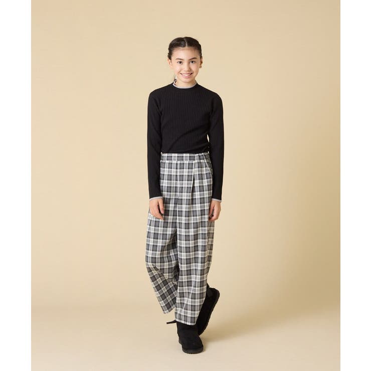 [130-160]配色プチハイリブニット | a.v.v【KIDS】 | 詳細画像19 