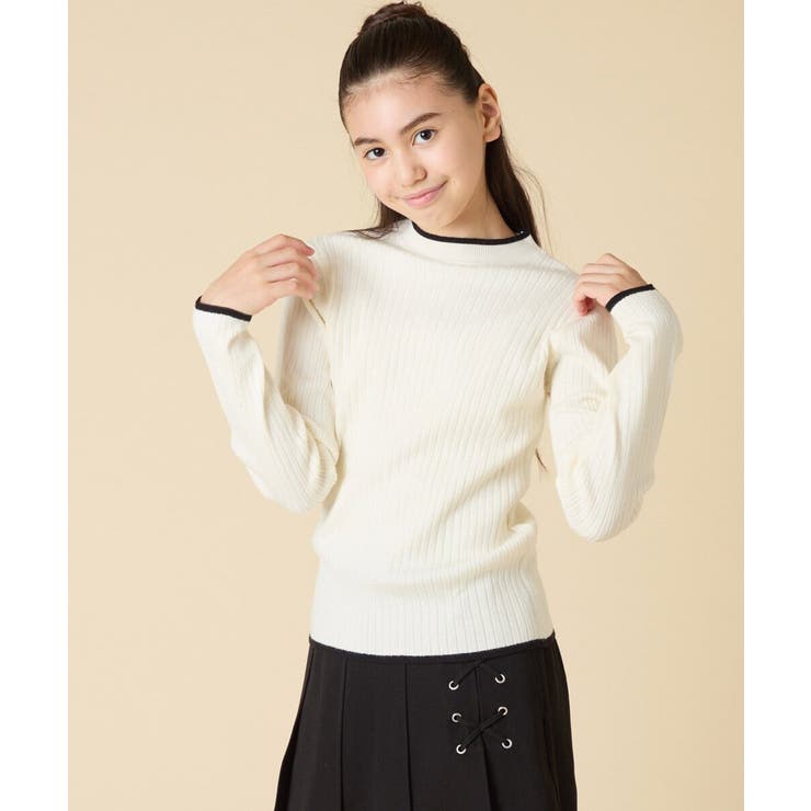 [130-160]配色プチハイリブニット | a.v.v【KIDS】 | 詳細画像23 