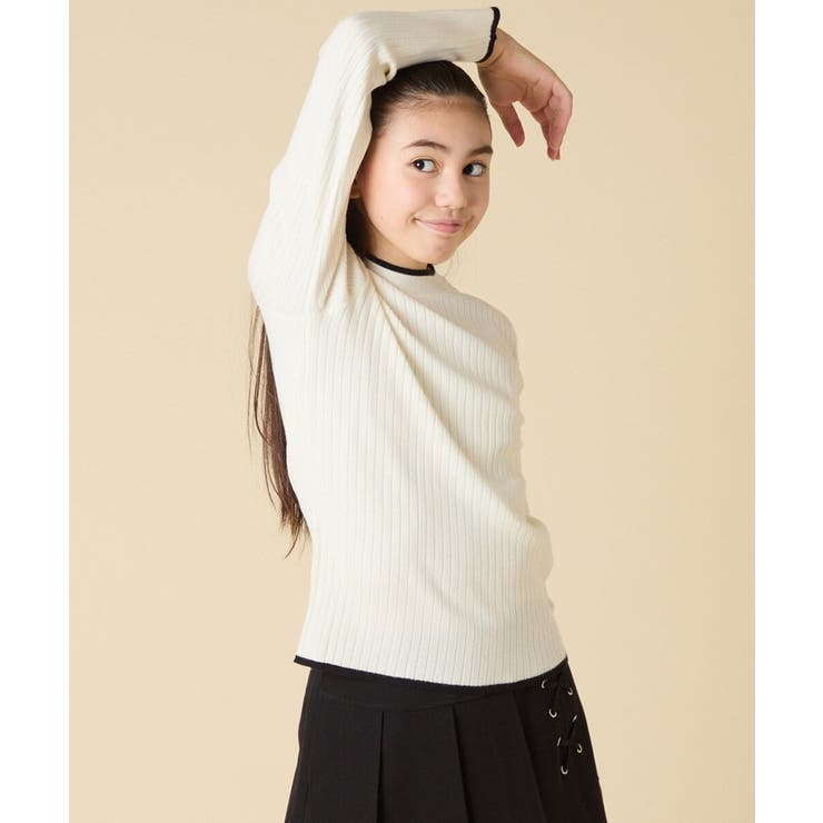 [130-160]配色プチハイリブニット | a.v.v【KIDS】 | 詳細画像24 