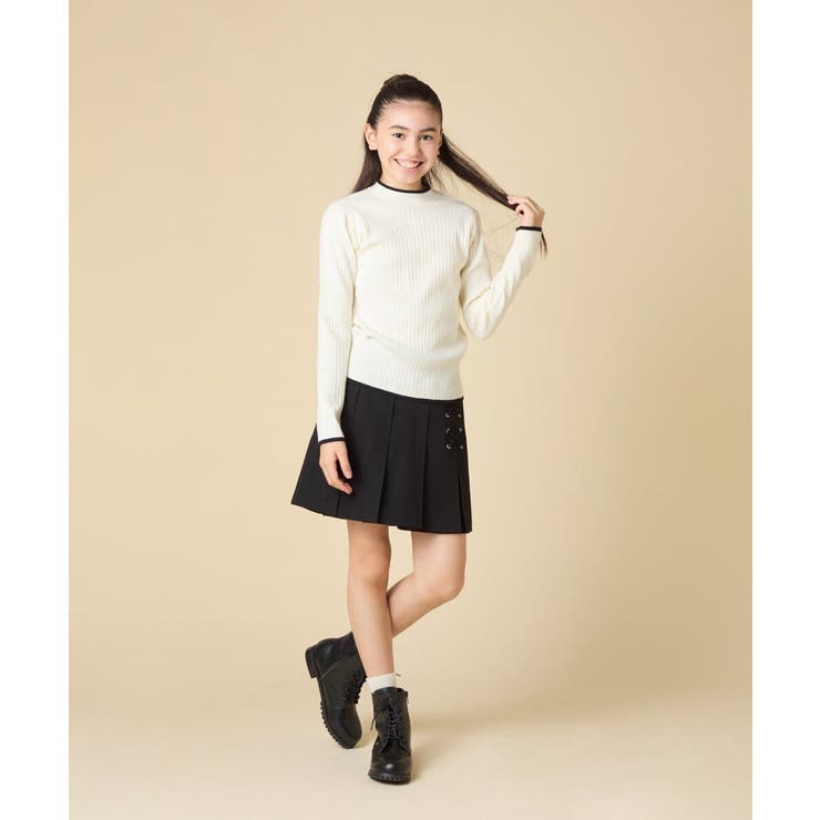 [130-160]配色プチハイリブニット | a.v.v【KIDS】 | 詳細画像25 